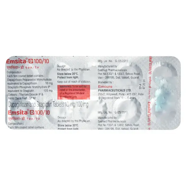 Emsita D 10mg/100mg Tablet